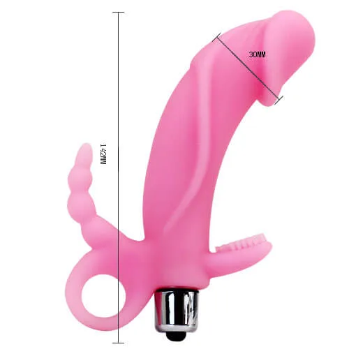 DV10 Petite Vibrating Dildo Quiet Soft Silicone Massage Toy — Whether for solo pleasure or to spice up your intimate