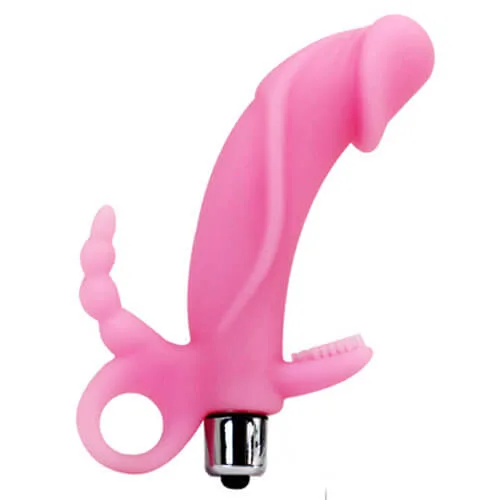 DV10 Petite Vibrating Dildo Quiet Soft Silicone Massage Toy — hình 3