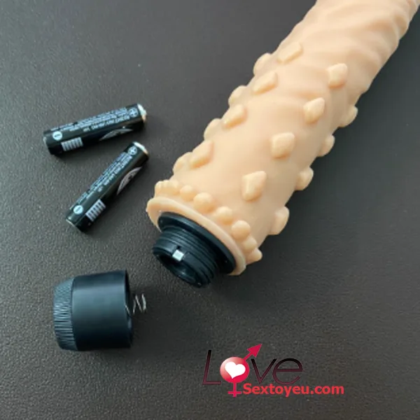 Soft Ribbed Silicone Vibrating Dildo AAA Battery Powered — Powerful Multi-Speed Vibration for Tailored Stimulation