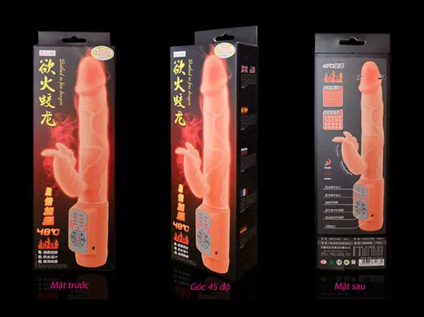 Small Warm Vibrating Rotating Dildo Medical Polymer Safe — hình 6