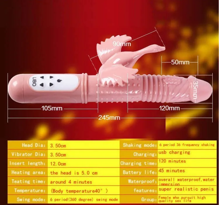 DV13E Multi-Function Vibrating Thrusting Clitoral Massager — Outstanding Features and Specifications