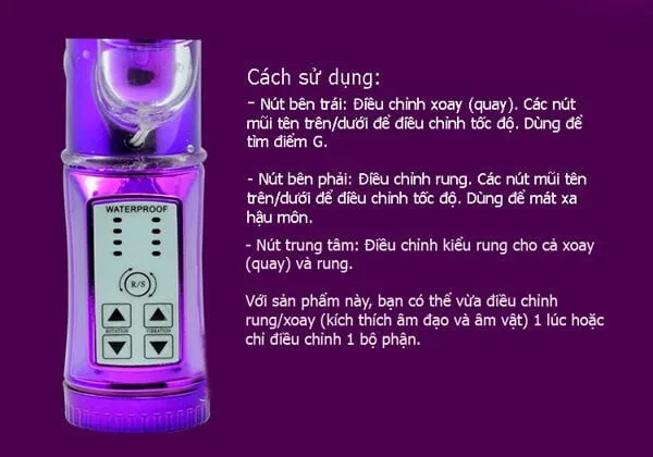 Loveaider DV20 Rotating Vibrator Anal Stimulator Premium Toy — Product Specifications