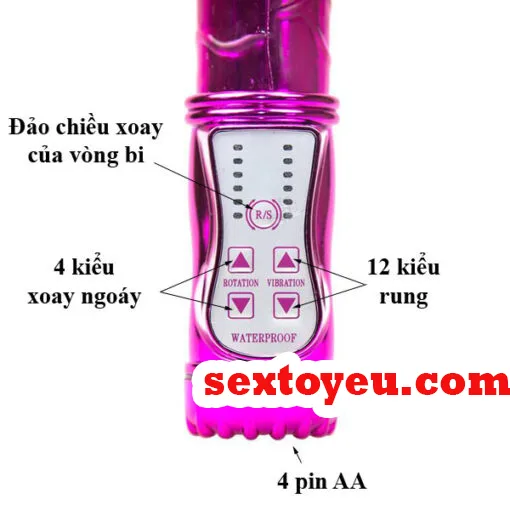 Rotating Vibrating Anal Stimulator with Clitoral Branch — hình 6