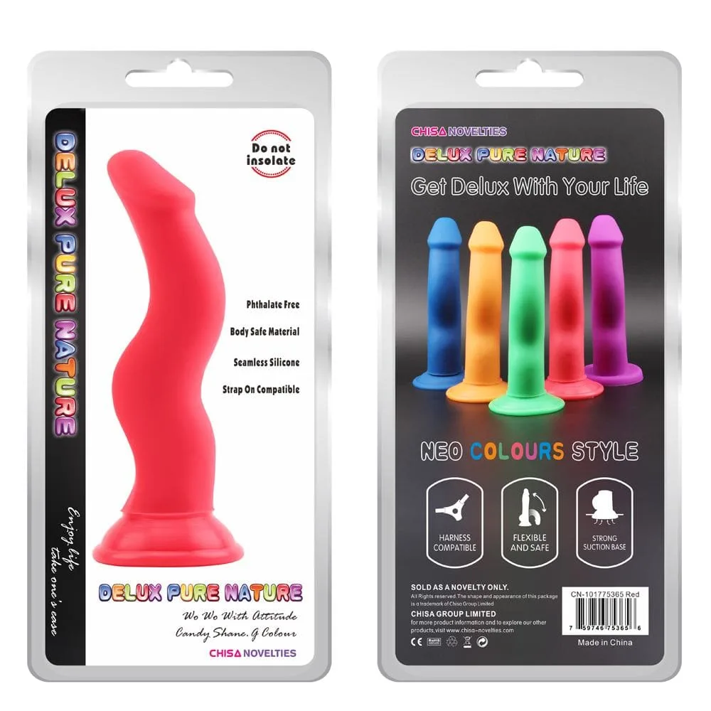Realistic Soft Silicone Curved Dildo for Female Masturbation — Its elegant design, combined with its waterproof and