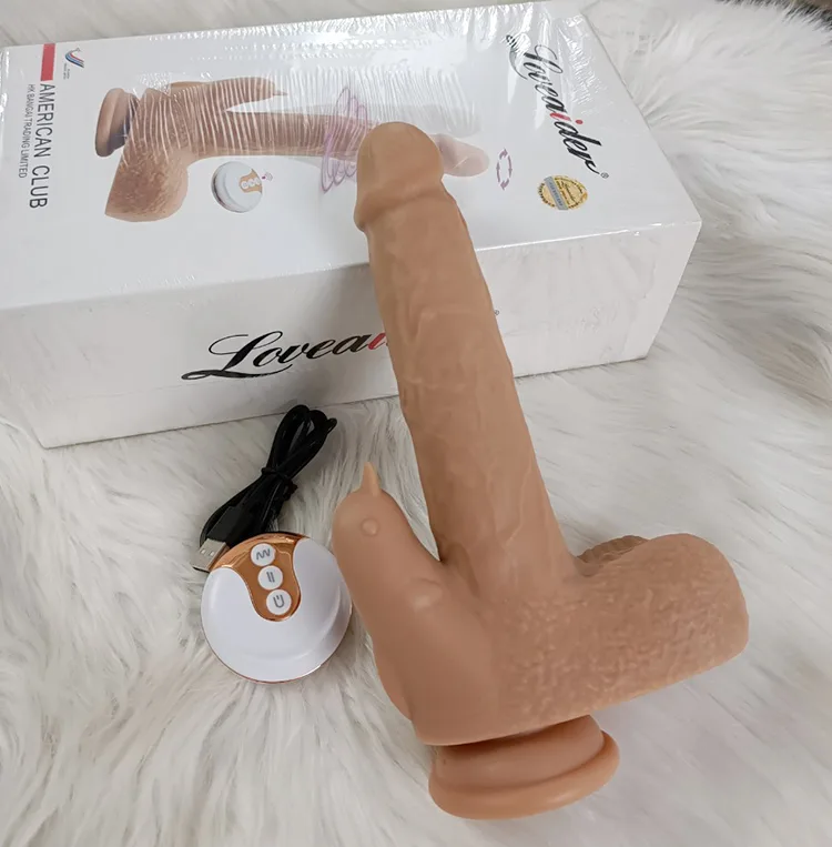 Soft Silicone Wall-mounted Dildo with Remote Vibrator — hình 2