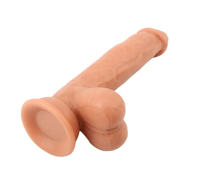 Soft Realistic Rechargeable Male Vibrating Dildo Premium — USB charging supports repeated use without the hassle of