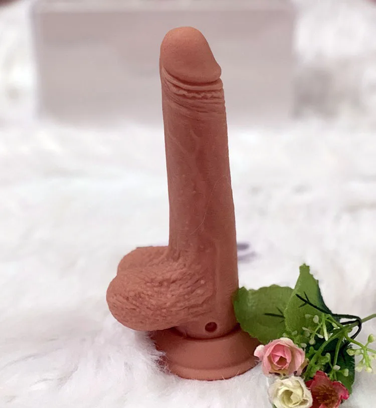 Realistic Soft Vibrating Wall Mounted Silicone Dildo — Versatile and Easy to Use