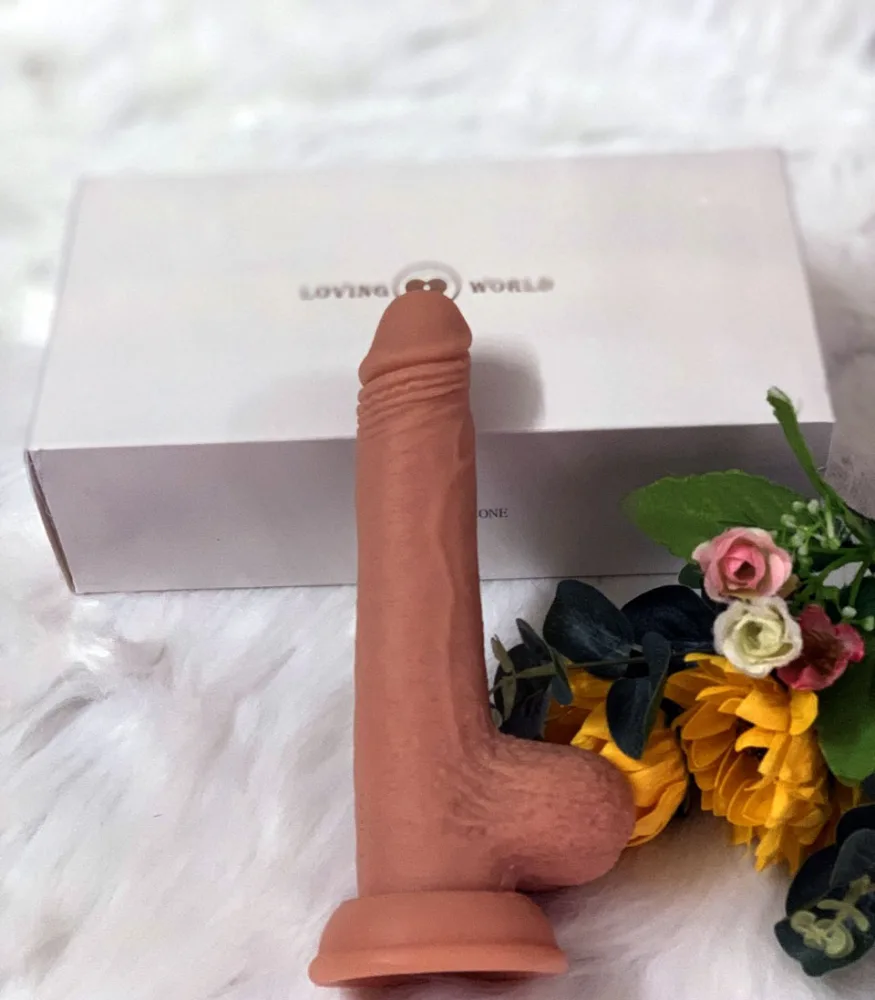 Realistic Soft Vibrating Wall Mounted Silicone Dildo — hình 3