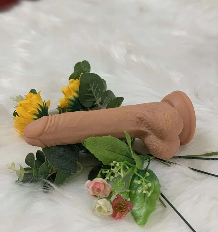 Realistic Soft Vibrating Wall Mounted Silicone Dildo — hình 5
