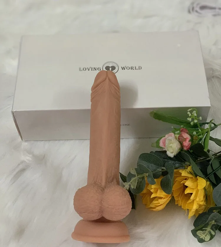 Realistic Soft Vibrating Wall Mounted Silicone Dildo — hình 6