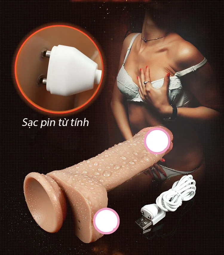 Premium Remote Control Vibrating Warming Male Dildo Toy — hình 10