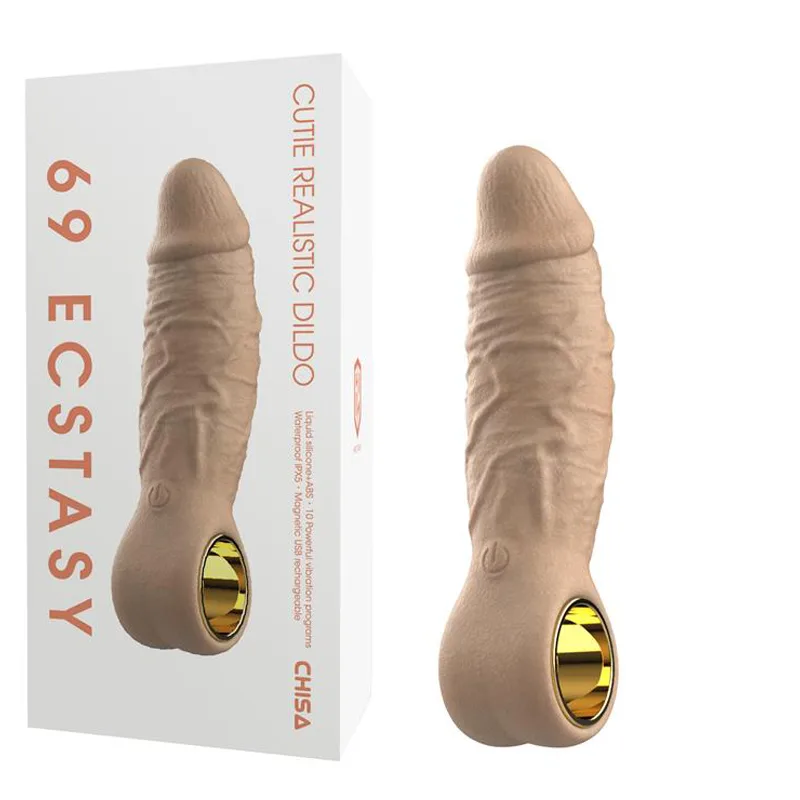 69 Ecstasy Mini Silicone Vibrating Realistic Toy — hình 3
