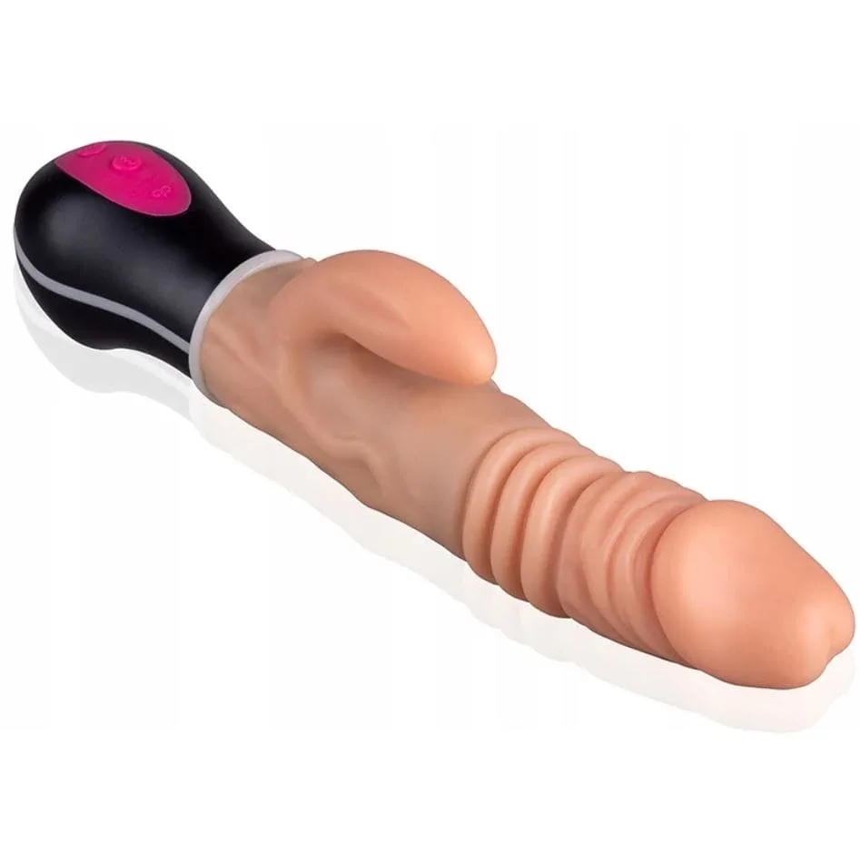 DV44H Multi-Function Heated Vibrating Thrusting Dildo — Sensual Warming Technology