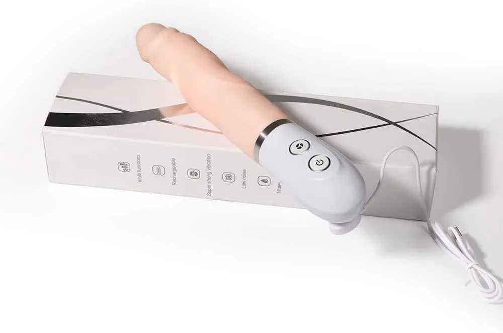DV44K Designer Silicone Dildo with Unique Curved Vibrations — hình 5