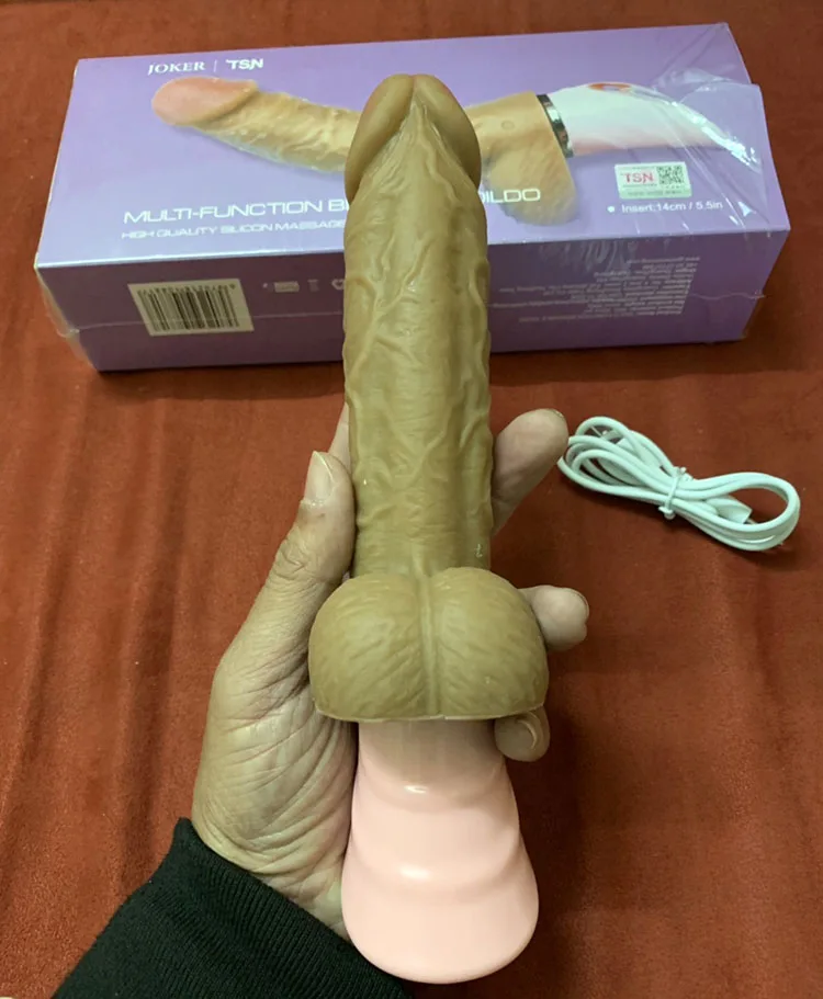 Joker Silicone Heated Vibrating Soft Dildo — Exquisite Design and Superior Material
