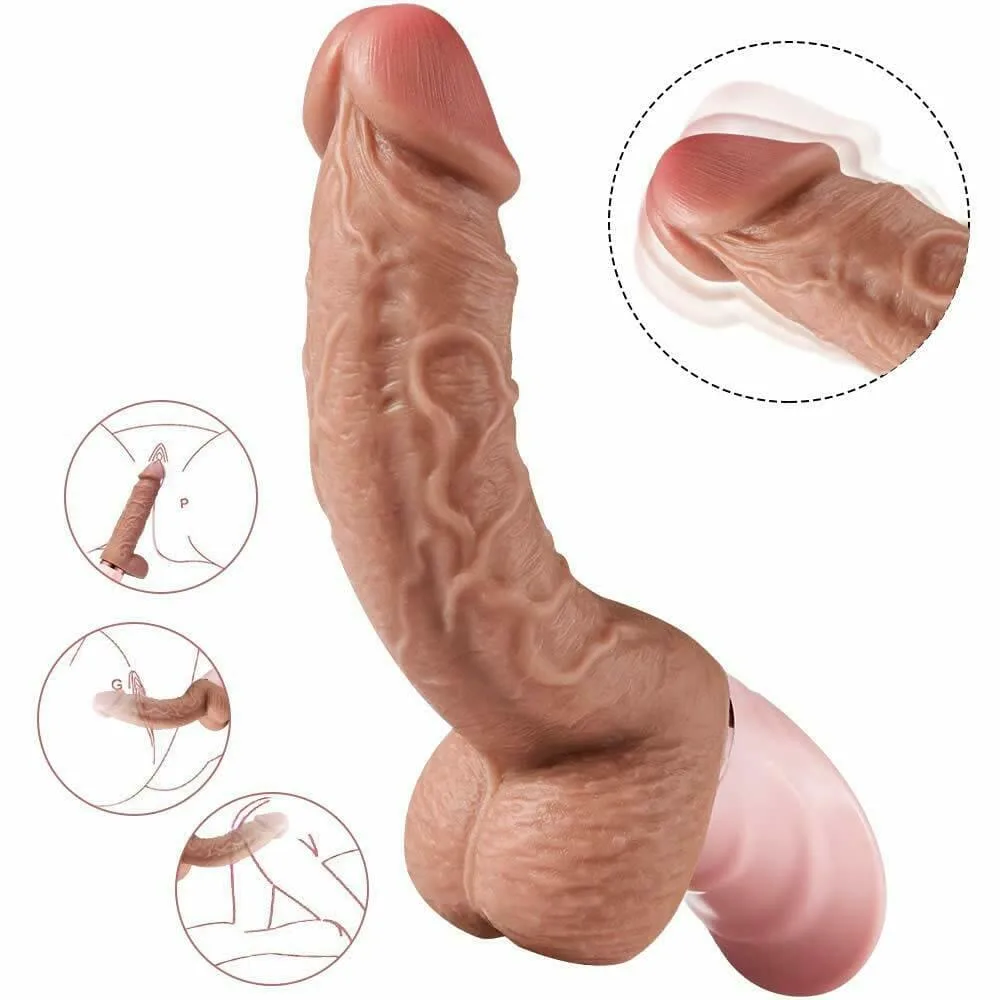 DV44Q Heated Soft Vibrating Silicone Realistic Dildo — Outstanding Features & Specifications