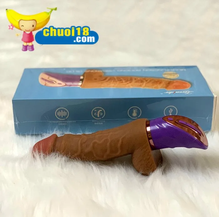 Loveaider Realistic Silicone Dildo with Heating Vibration — hình 3