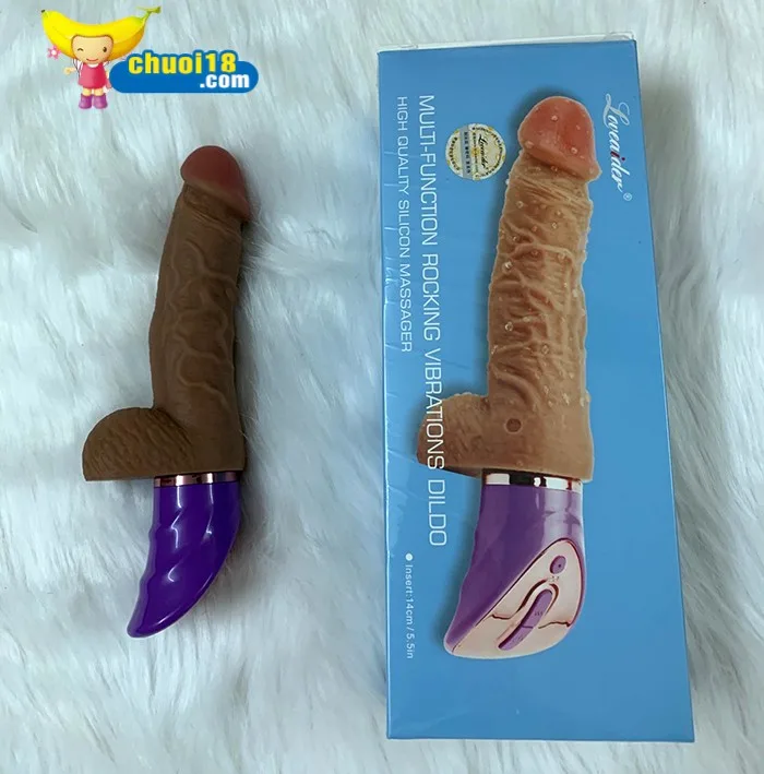 Loveaider Realistic Silicone Dildo with Heating Vibration — hình 5