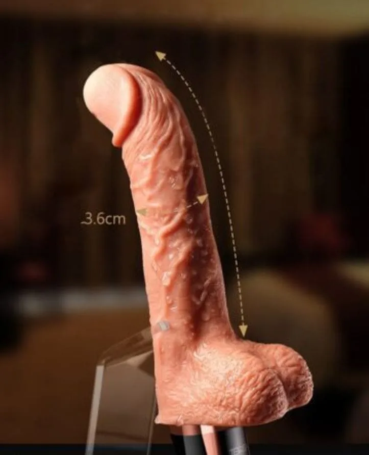 DV44T Automatic Heated Thrust Vibrating Dildo — Realistic Design for Maximum Pleasure