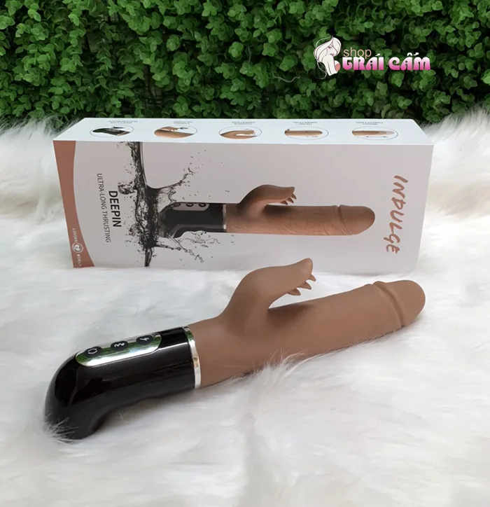 Deep Vibrating Licking Silicone Dildo Female Stimulator — hình 3