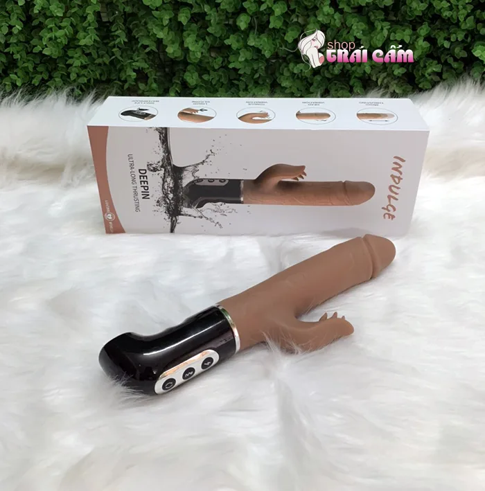 Deep Vibrating Licking Silicone Dildo Female Stimulator — hình 7