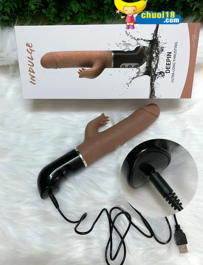 DeePin USA Silicone Licking Thrusting Powerful Vibrator — hình 7