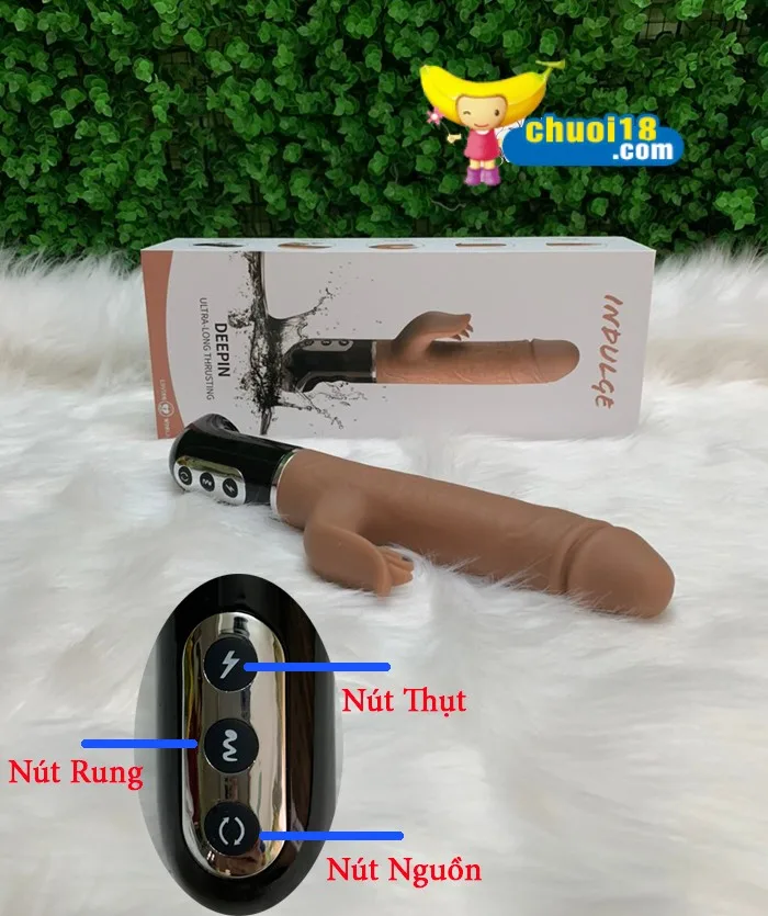 DeePin USA Silicone Licking Thrusting Powerful Vibrator — hình 8