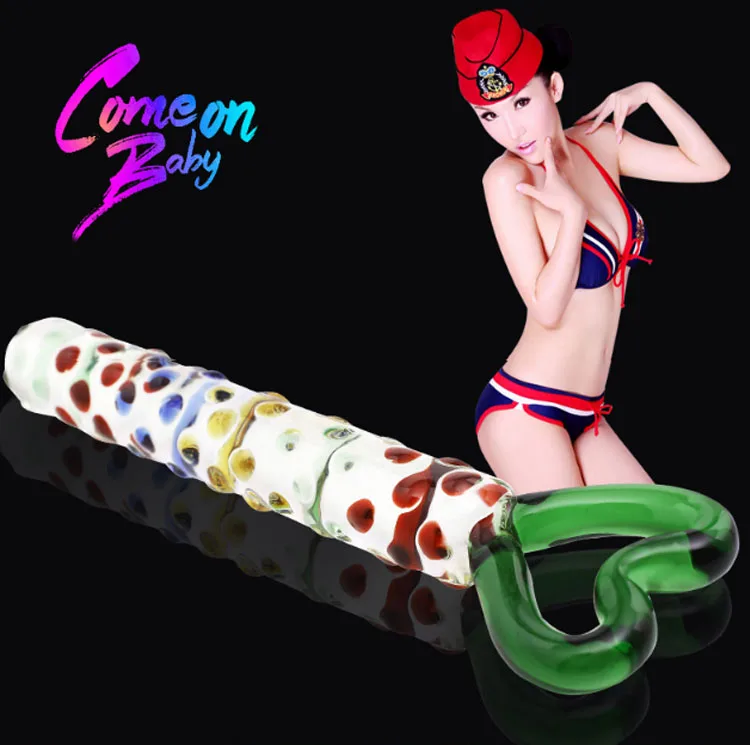Colored Glass Vibrator for G-Spot Massage & Pleasure — hình 2
