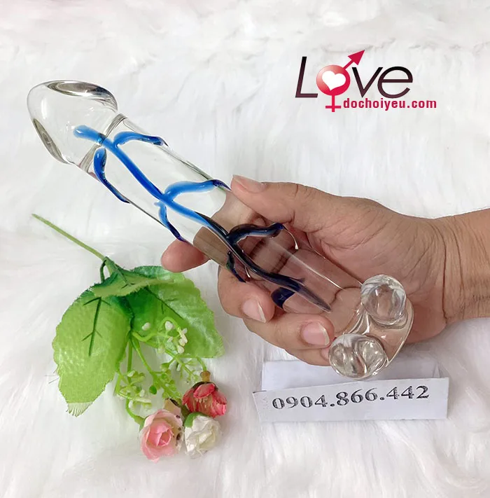 Transparent glass dildo for clitoral G-spot anal pleasure — Elegant & Versatile Design