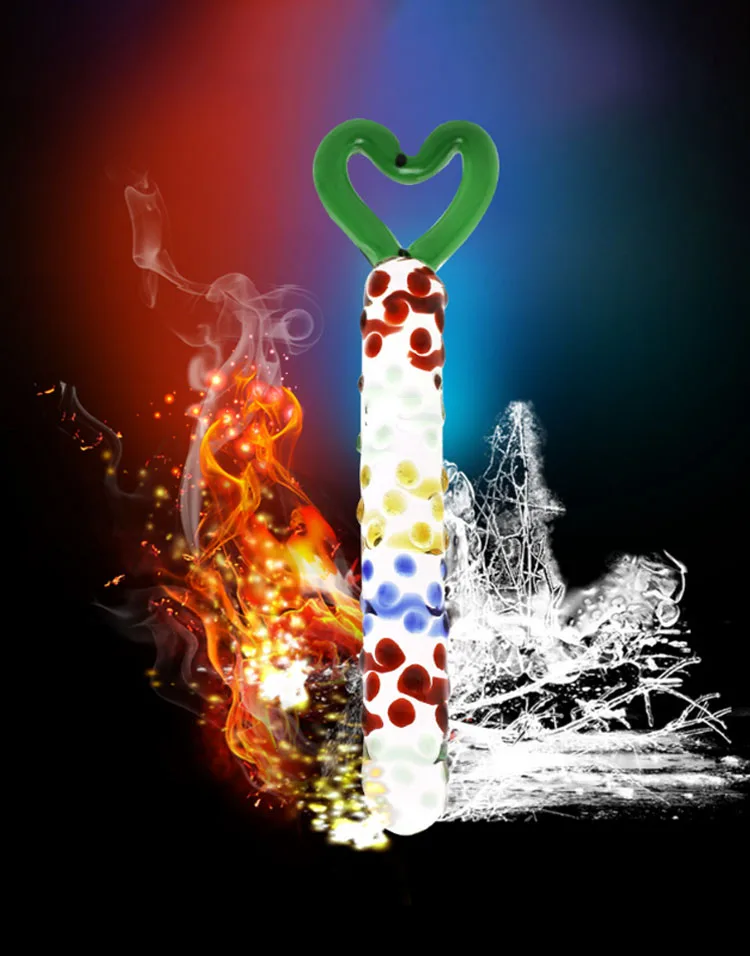 Colored Glass Vibrator for G-Spot Massage & Pleasure — hình 4