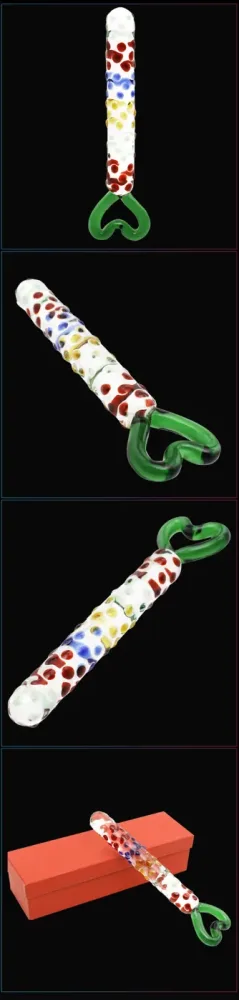Colored Glass Vibrator for G-Spot Massage & Pleasure — hình 6