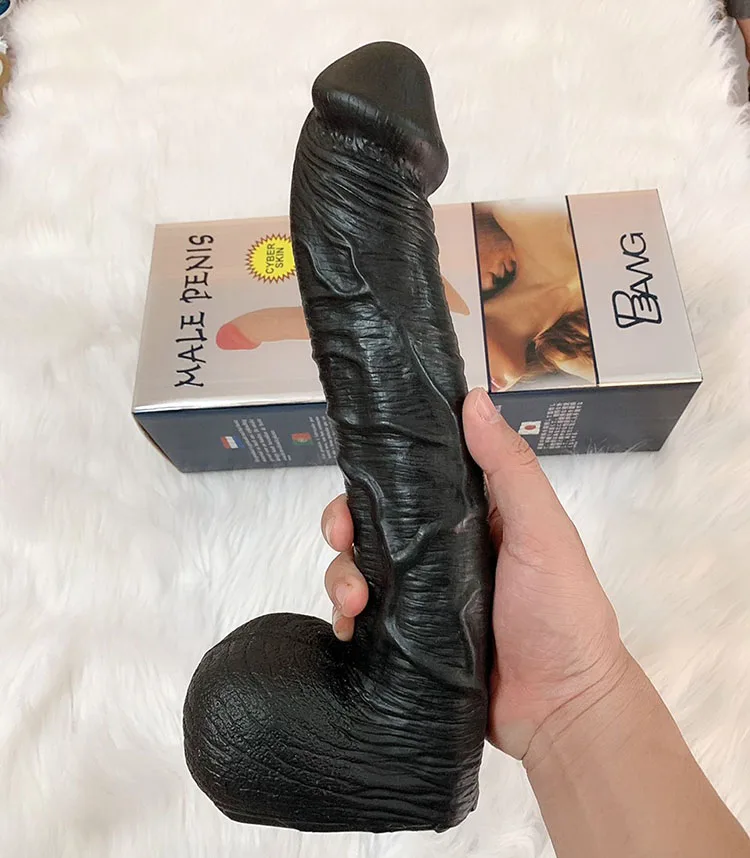 African Tribal Extra Large Black Dildo Intense Pleasure — Premium Quality Material for Comfort & Safety