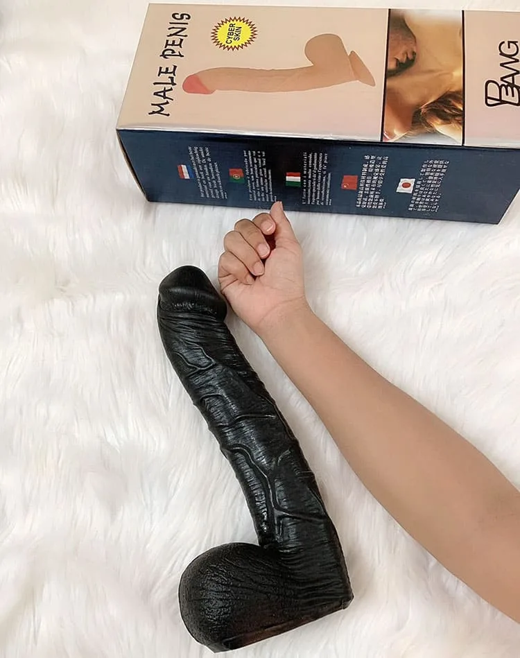 DV54M Giant African Silicone Dildo Intense Female Pleasure — Waterproof and Easy to Clean