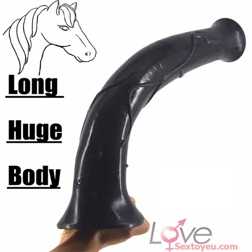 Super Horse-Shape Silicone Dildo Female Solo Pleasure Safe — hình 5