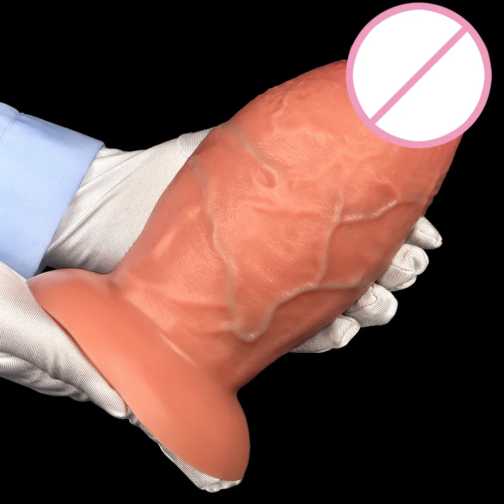 Ultra Soft Large Silicone Dildo for G-Spot Pleasure — hình 9