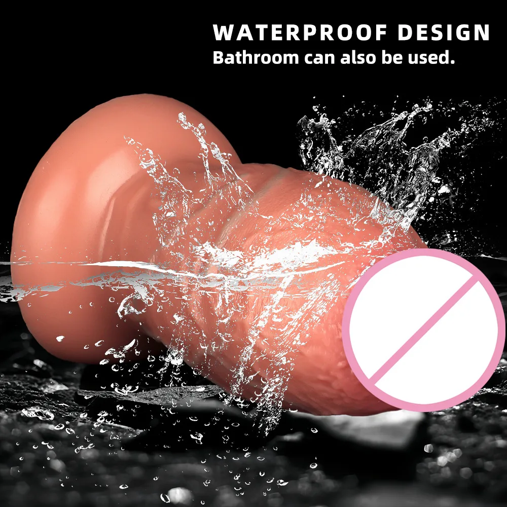Ultra Soft Large Silicone Dildo for G-Spot Pleasure — hình 4