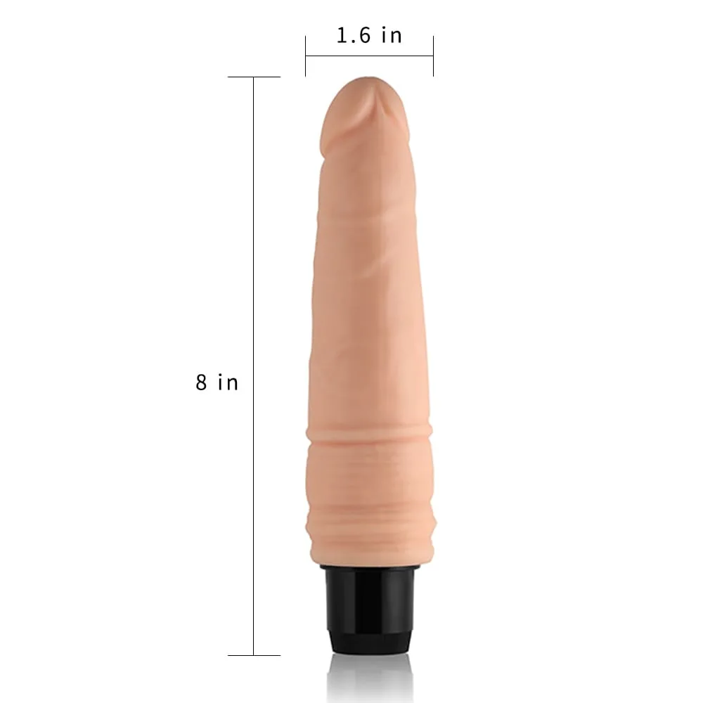 DV55 Soft Silicone Vibrating Dildo Female Pleasure Toy — Dynamic Vibration for Tailored Pleasure