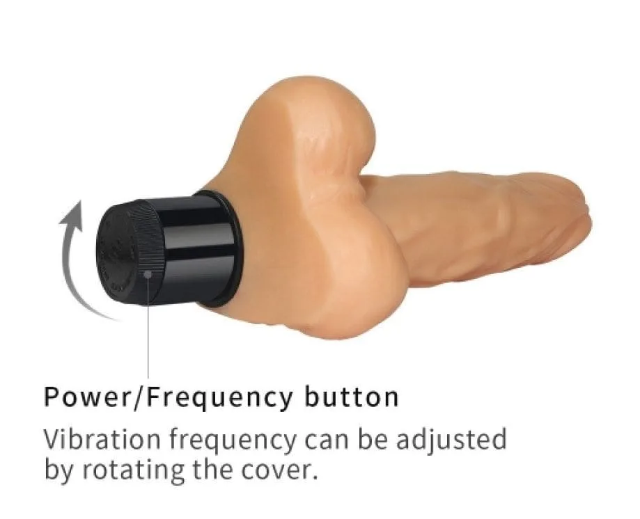 DV55B Rechargeable Vibrating Silicone Dildo with Intense — Enjoy Deep, Intense Sensations