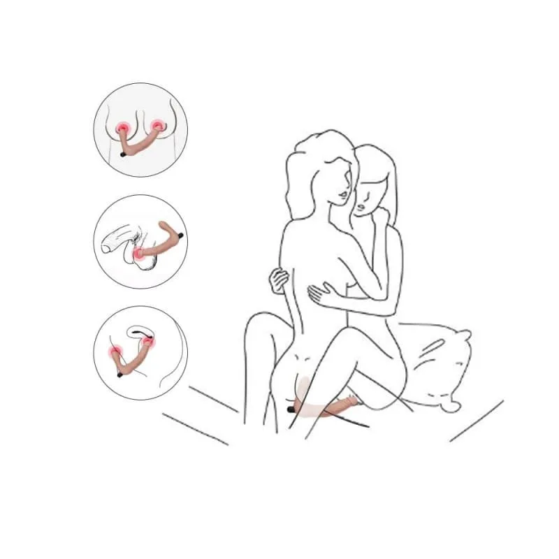DV55K Lesbian Vibrating Dildo for Female Solo & Couple Play — Versatile Design for Maximum Stimulation