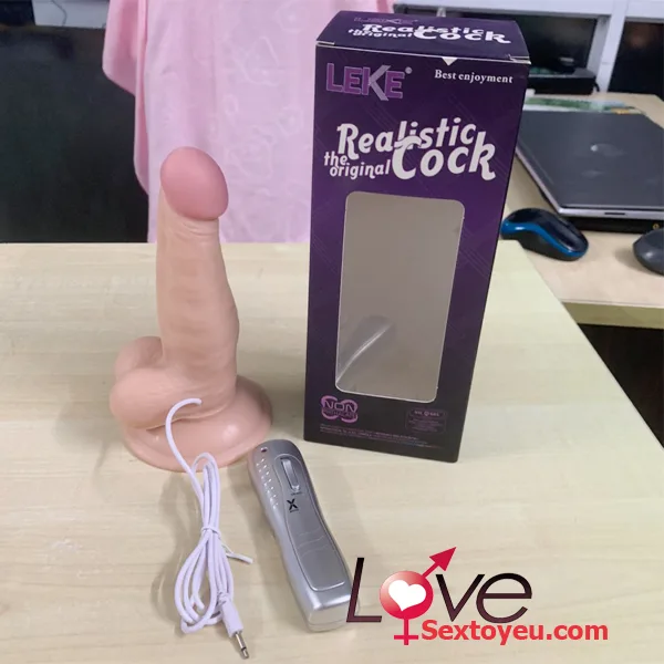 Realistic Cock 17cm Vibrating Male Masturbator Female G — hình 5