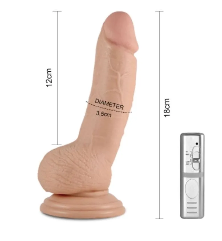 DV57B Official Vibrating Realistic Dildo for Women — Realistic Design and Lifelike Details