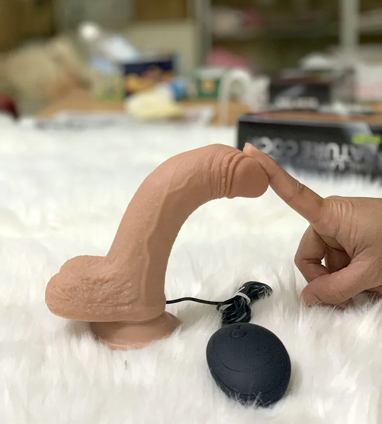 Soft Silicone Realistic Vibrating Dildo Bliss Toy Small Size — hình 2