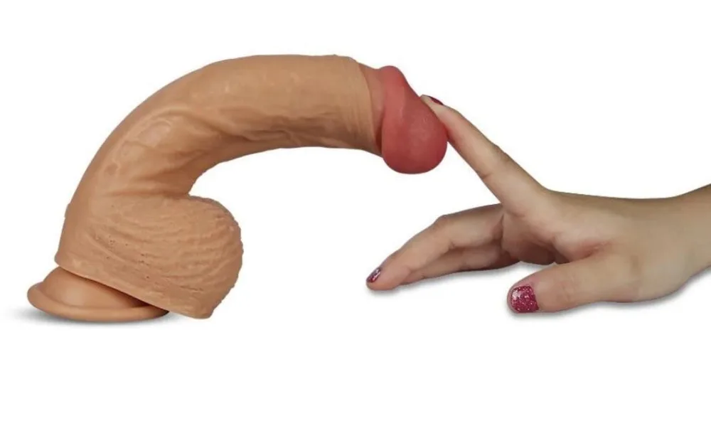 DV58G Large Vibrating Realistic Dildo Female Orgasm — Realistic Design & Premium Quality