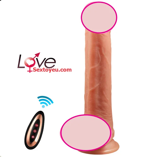 Remote Control Heating Thrusting Silicone G-Spot Massager — hình 7