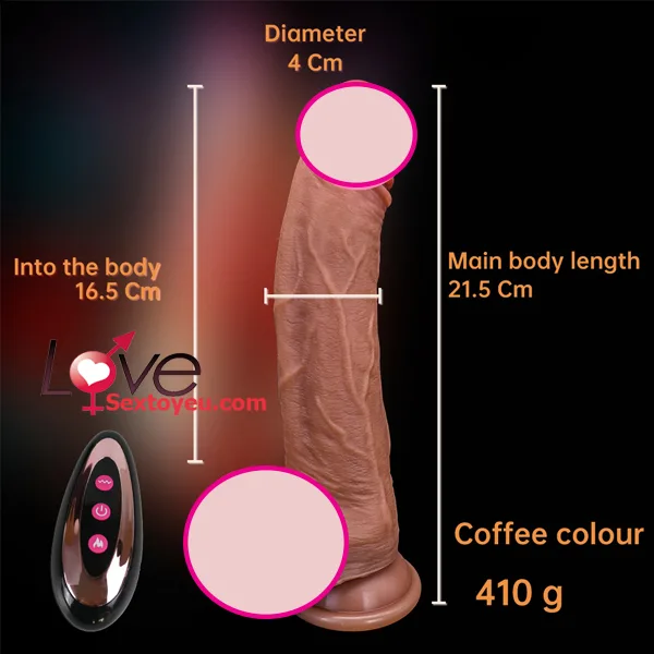 Remote Control Heating Thrusting Silicone G-Spot Massager — hình 8
