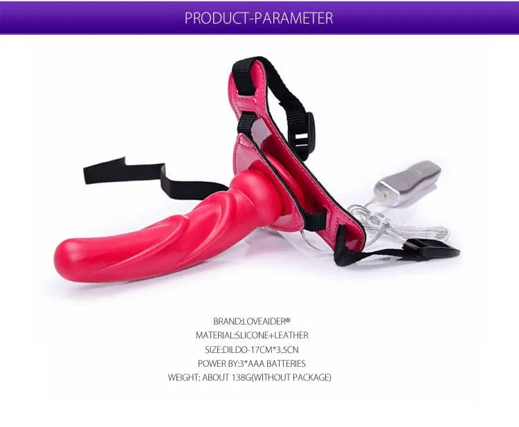 DV65 Adjustable Strap-On Vibrating Dildo Lesbian Play — This premium-quality adult toy is designed to elevate