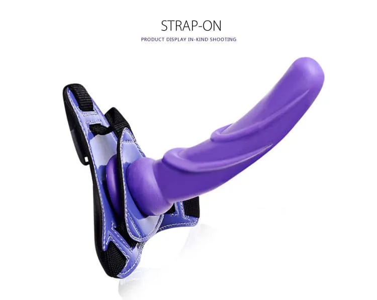 DV65 Adjustable Strap-On Vibrating Dildo Lesbian Play — hình 5
