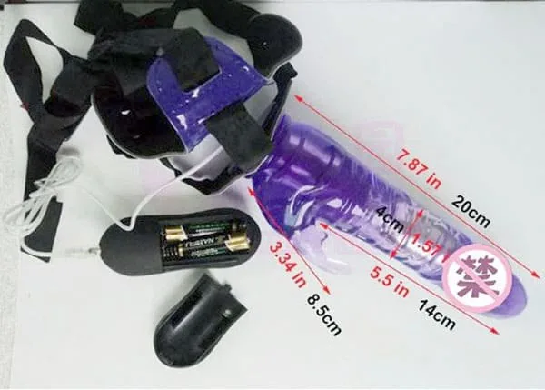 DV65E Strapped Rigid Ribbed Vibrating Dildo for Lesbians — Premium Features for an Unmatched Experience