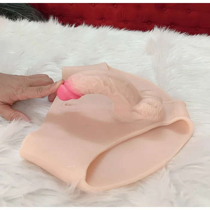 Silicone strap-on dildo, unisex pleasure, soft and real feel — hình 3