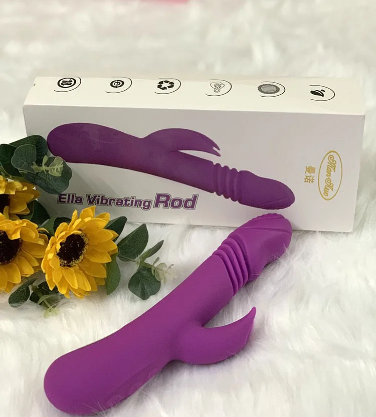 Silicone ABS Handheld Heating Thrust Vibrator for Women — hình 3